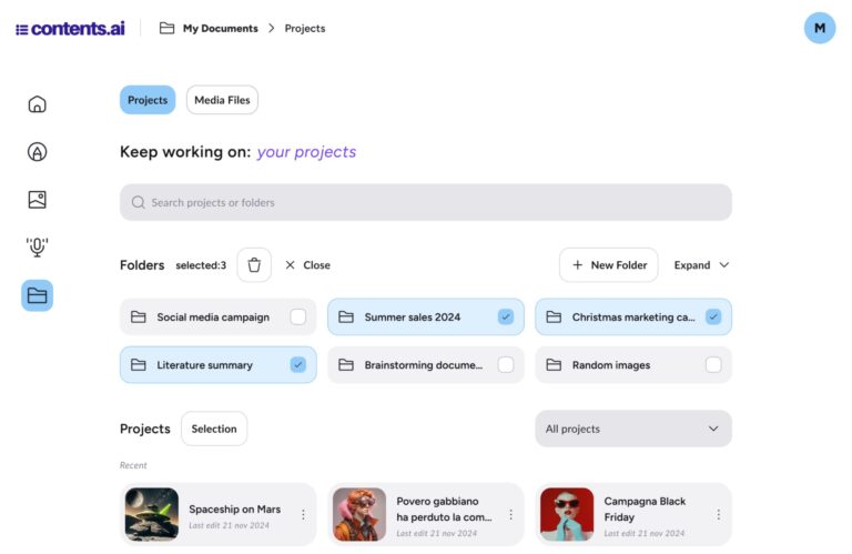 How to Use the Multiselect Feature in the Contents Library - Contents.com