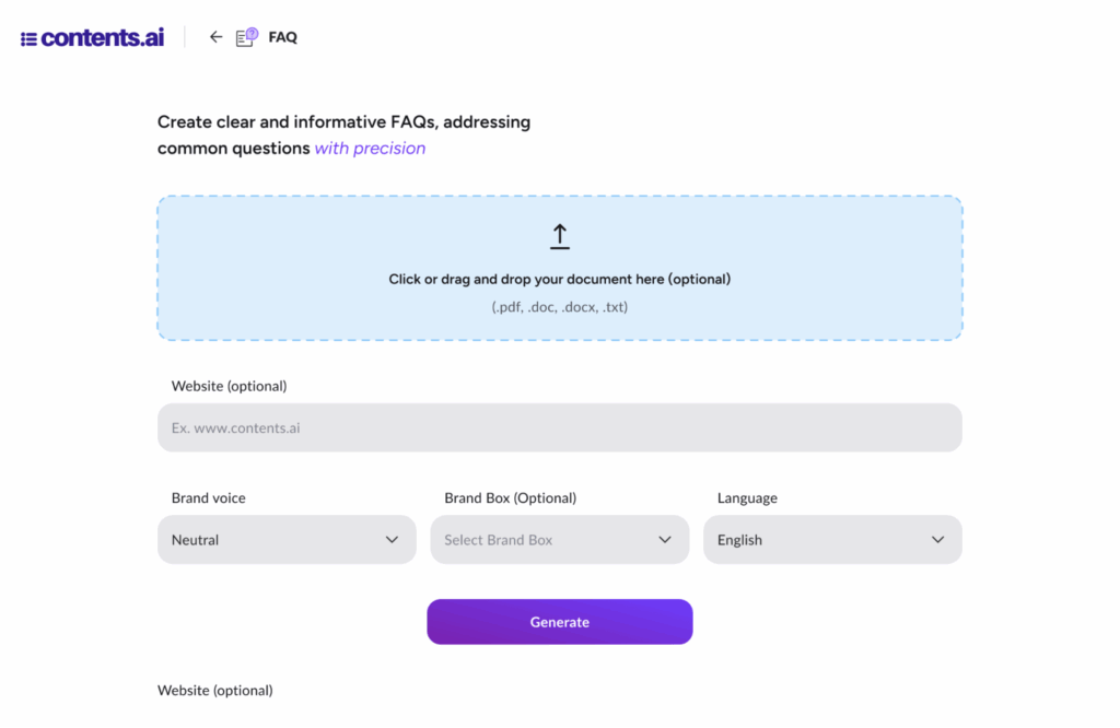 How to Use the FAQ Tool in Contents - Contents.com